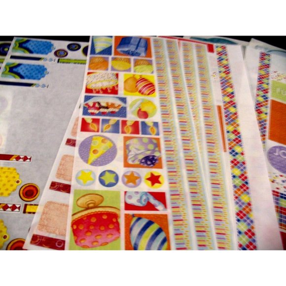 Lot of Creative Memories Celebrate, Primary & Jewel Stickers, Epoxy Hearts. - Picture 4 of 13